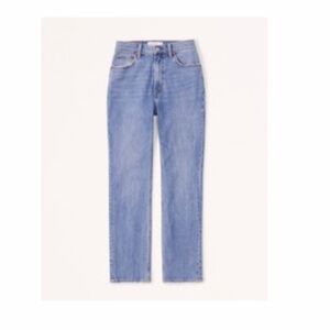 Abercrombie & Fitch Curve Love Ankle Straight ultra high rise Jeans